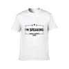 IM Speaking TShirt cotton t shirt man t shirt man casual TShirt