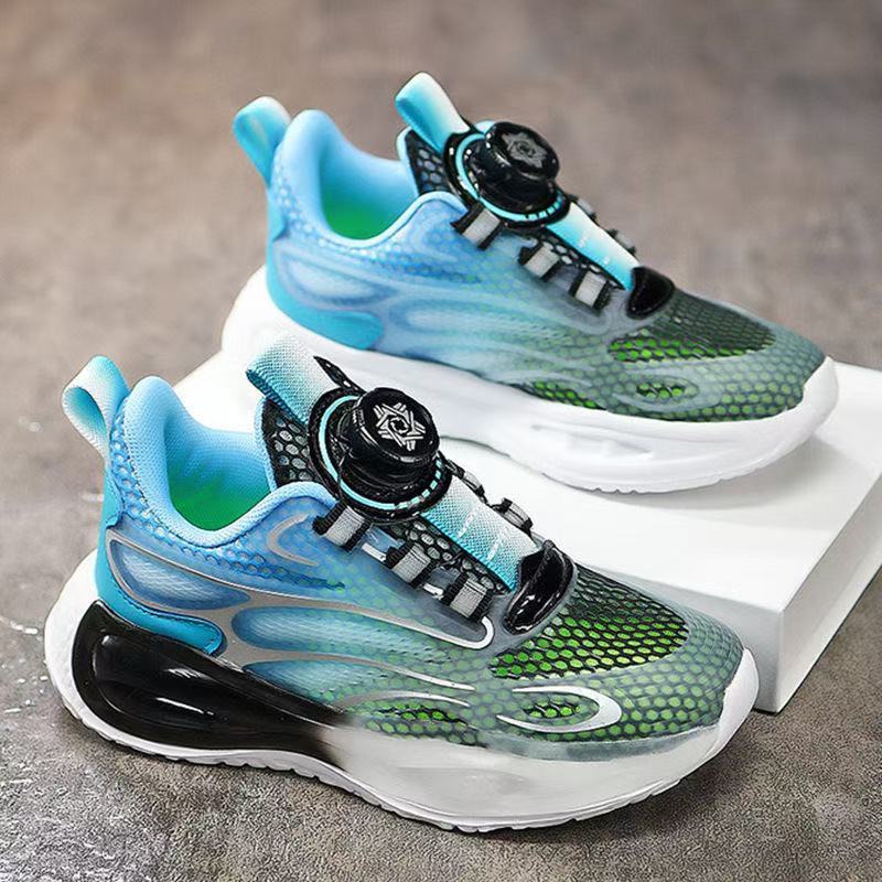 Boys' shoes 2025 spring new primary school children's leather surface waterproof soft sole non-slip explosive sports running shoes