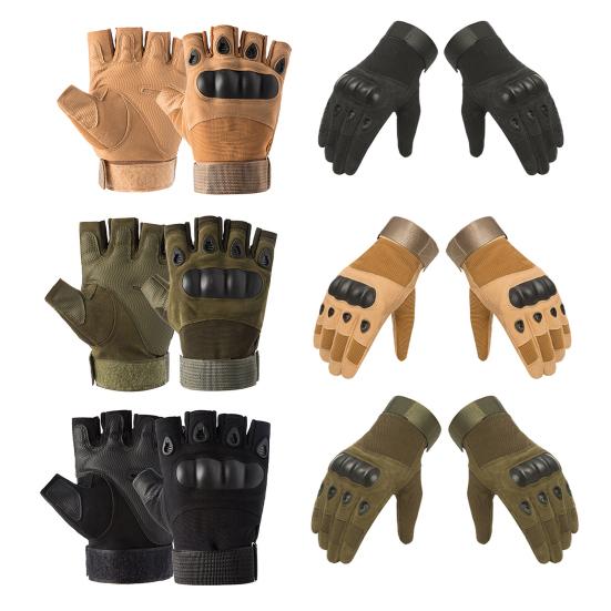Guanti Tattici da Uomo Antiscivolo Imbottiti Ventilati per Allenamento Outdoor Motociclismo Sollevamento Pesi Fitness