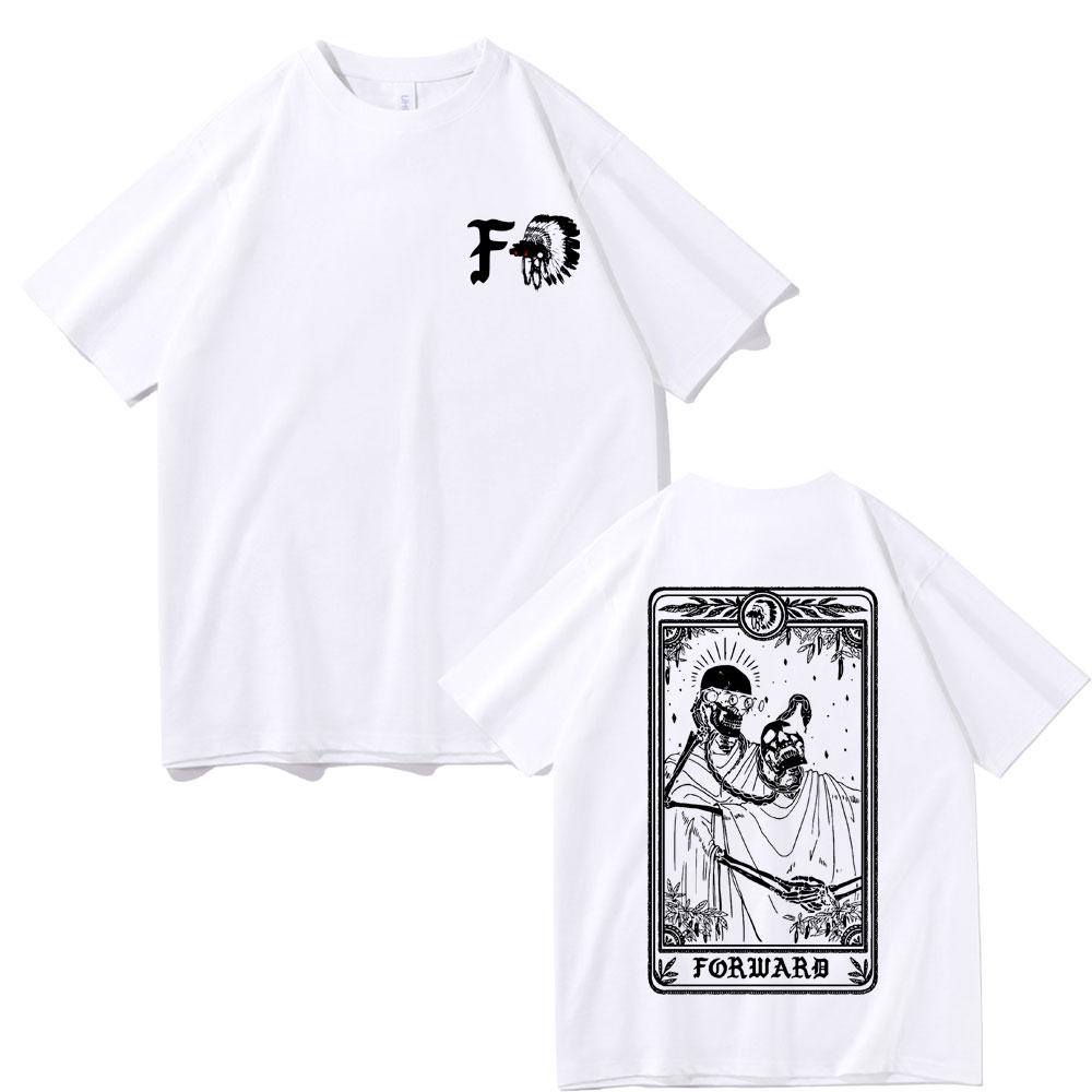 Forward Observations Group Skelett Grafik T-Shirt Herren Rock Oversized T-Shirts Unisex Mode Streetwear Unisex Damen Gothic T-Shirt