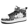 Mens Board Shoes 2026 New High Cut Thick Sole Height Increasing Street Trend Casual Shoes Flat Comfortable Sneakers for Men