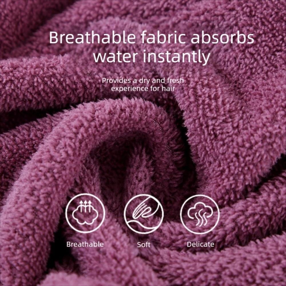 Embroidery Style Quickly Dry Hair Hat Super Absorbent Hair Dry Wrap Bonnets Hair Care