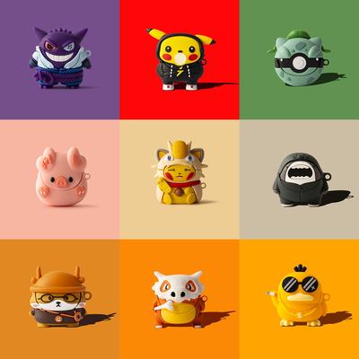 Roztomilý kreslený kryt pro OPPO Enco Air 3 měkký silikonový bezdrátový Bluetooth ochranný kryt OPPO Enco Air 3 pouzdro Pokémon