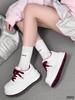Leather retro little white shoes women's thick-soled versatile breathable casual sports board shoes 2025 spring new soft-soled women's shoes