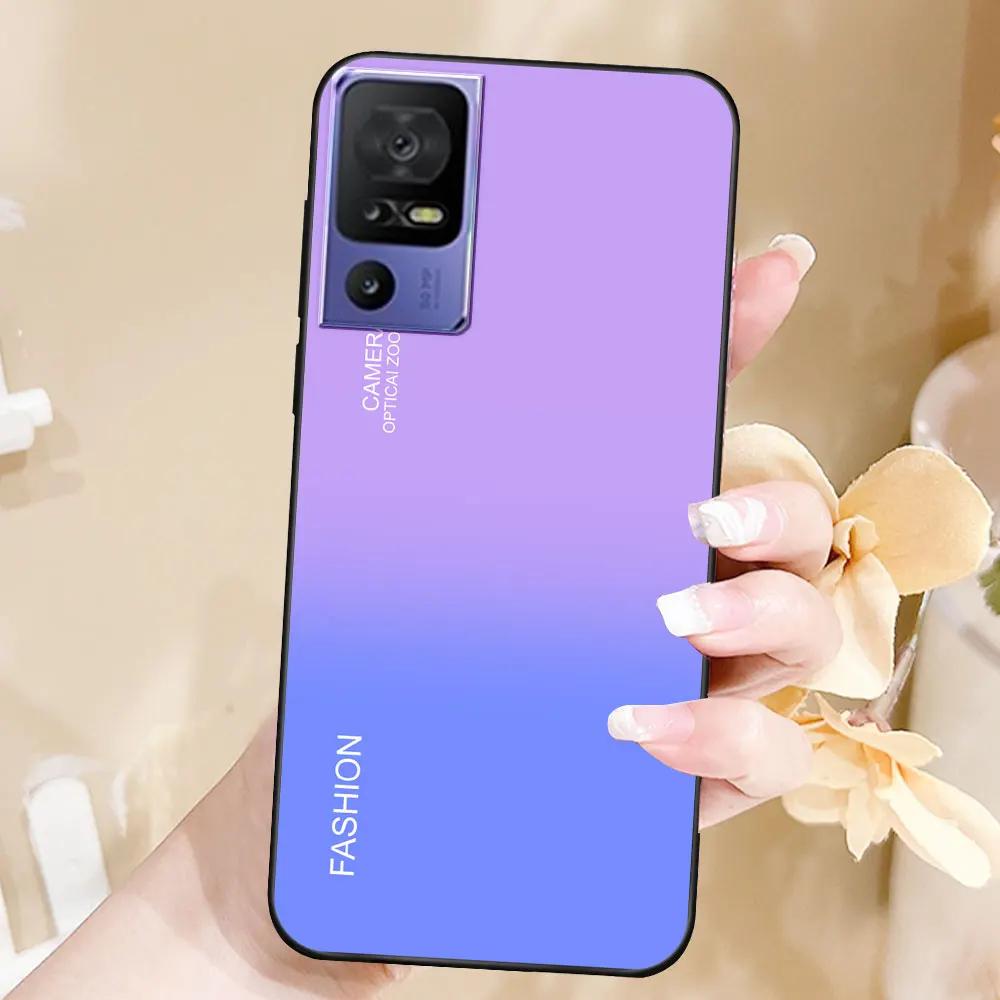 Case For TCL 40 SE Coque TPU Soft Silicone Fashion Phone Funda For TCL 40 SE Back Cover Floral Case Luxury Capa Marble Bumper
