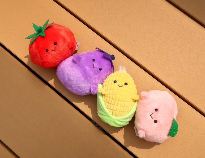 Naitou Design Pochamaru Summer Freshly Picked Series Eggplant Plush Toy (Approx. 12cm tall, Ages 6 and up)