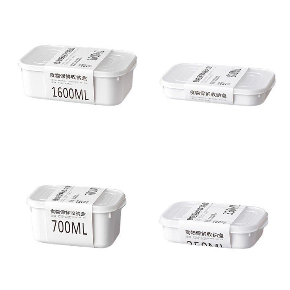 

Кухонный холодильник для хранения продуктов. Белые контейнеры. Контейнеры для свежих коробок. Кухонный шкаф для хранения еды. Герметичный кухонный органайзер. 350ml