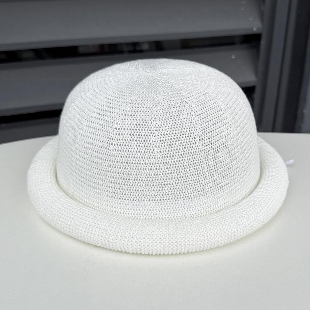 Simple versatile crimped dome top hat women's spring summer hollow breathable versatile ball hat sunshade cool hat