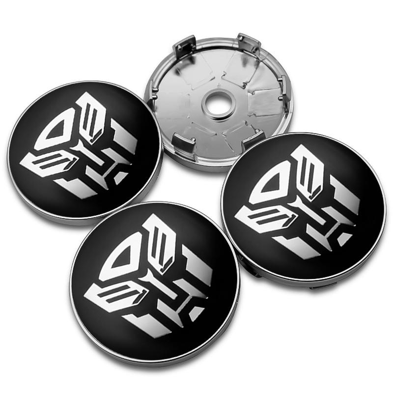 4pcs/set 56+60mm Autobot Emblem Car Wheel Center Cap Hub Covers Badge For HONDA TOYOTA BMW KIA Chevrolet FORD LEXUS