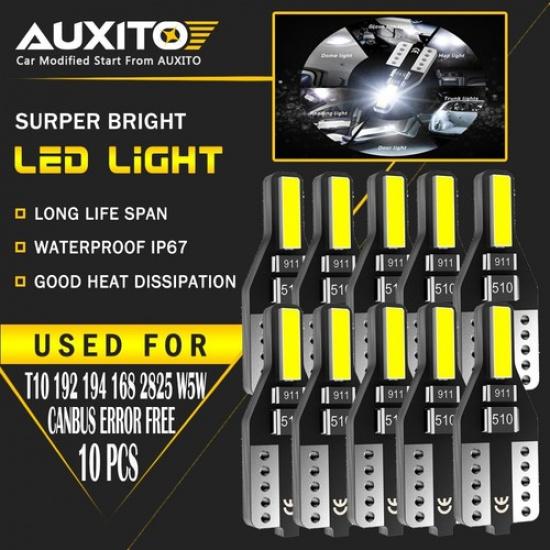 10X CANBUS ERROR FREE T10 2825 194 168  2SMD LED License Plate Light Bulbs EOA