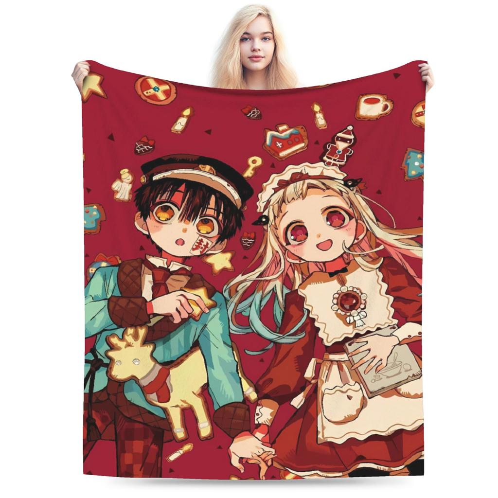 Toilet-Bound Hanako-kun Anime Blanket  Soft Warm Plush Bedding Throws For Couch Chair Sofa Bed Flannel Bedspread Bed Cover