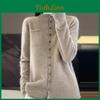 Round Cashmere Cardigan Neck Womens 95wool Winter Knitted Pullover Autumn Sweater Cashmere Sweater