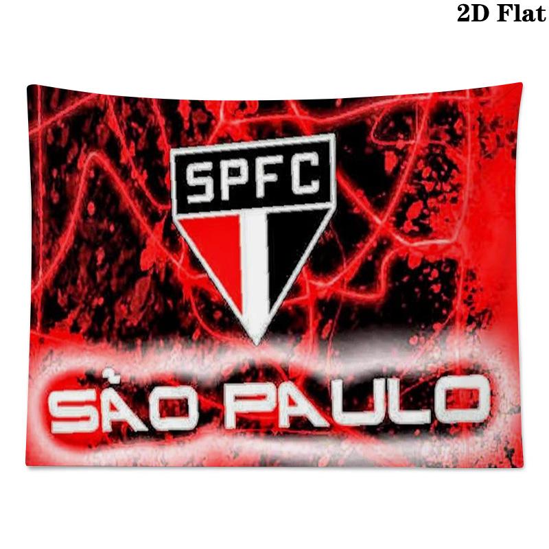 Sao Paulo FC Wall Tapestry Aesthetic Wall Hanging Printed Fabric Blanket Decorative Tapestries for Bedroom Living Room Home Decor