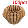 50/100PCS Basket Coffee Paper Filter Pour Over Filter Papers Machine 155*45mm , Fits B75 Coffee Dripper &1-2 Cups Basket Dripper