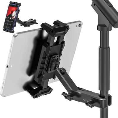 Tendak iPad Tabletständer mit Tablet-Klemme 360 Grad Kompatibel mit Zoll-Tablets Ständer, Mikrofon, Halter, Typ, Drehung, 4.7-13.5 (iPad