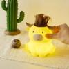 Cartoon Novelty Highland Cow Night Light Dimmable Timing Rechargeable LED Lamp Squishy Cute Bedside Nightlight for Breastfeeding