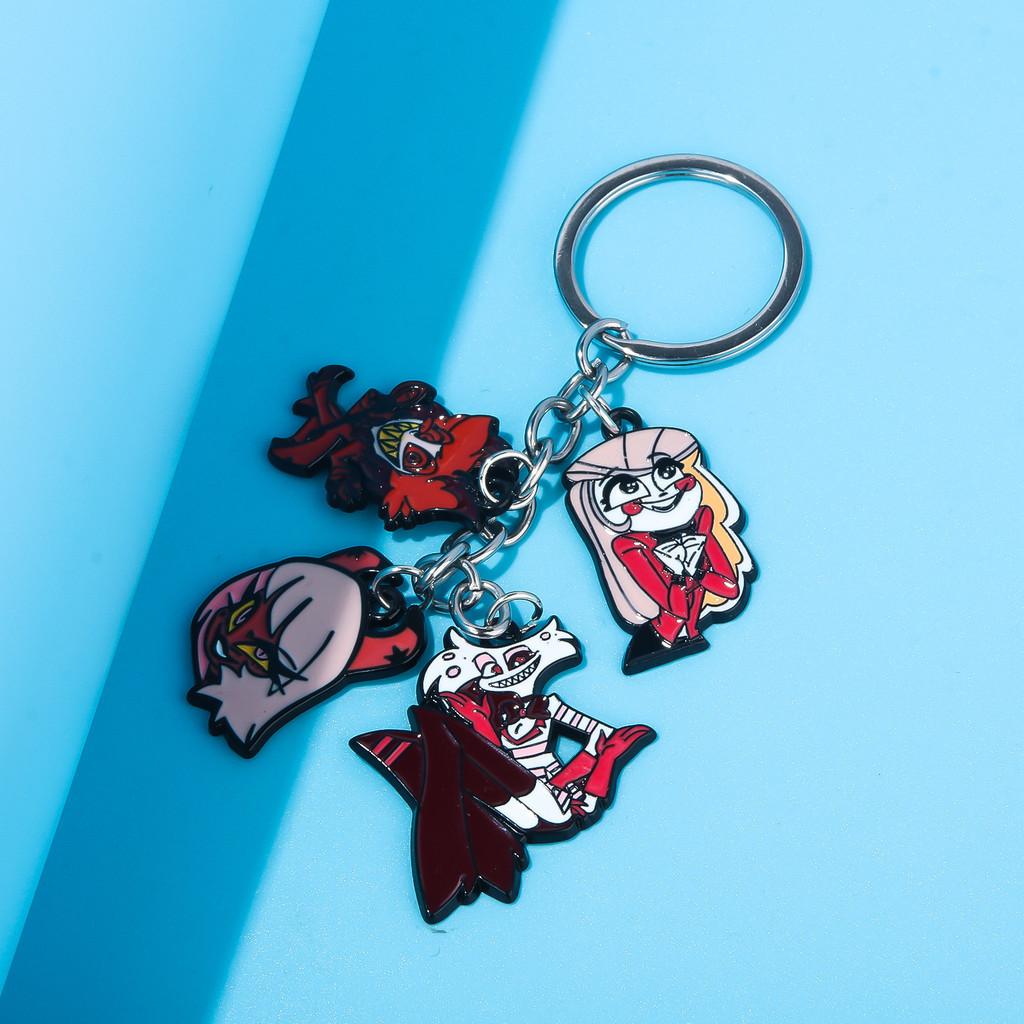 Hazbin Hotel Keychain With Zinc Alloy Charms For Anime Fans And Collectors
