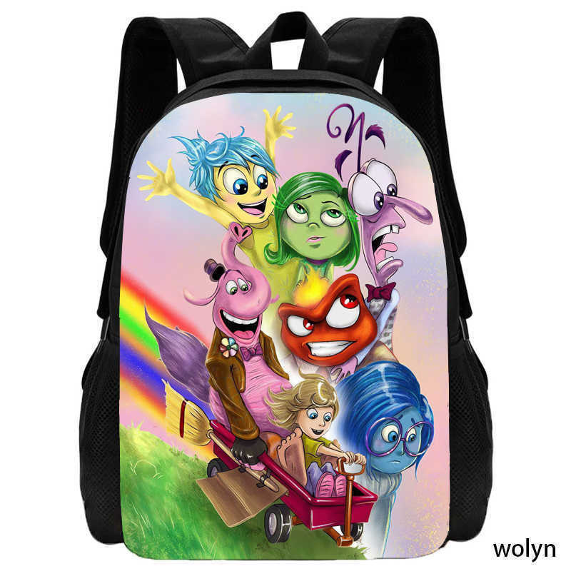 Inside Out 2 Anime Backpack For School And Travel With Storage Compartments