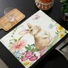 4PC Spring Bunny Placemats Suitable for Home Farmhouse Kitchen Dining Indoor Outdoor Party