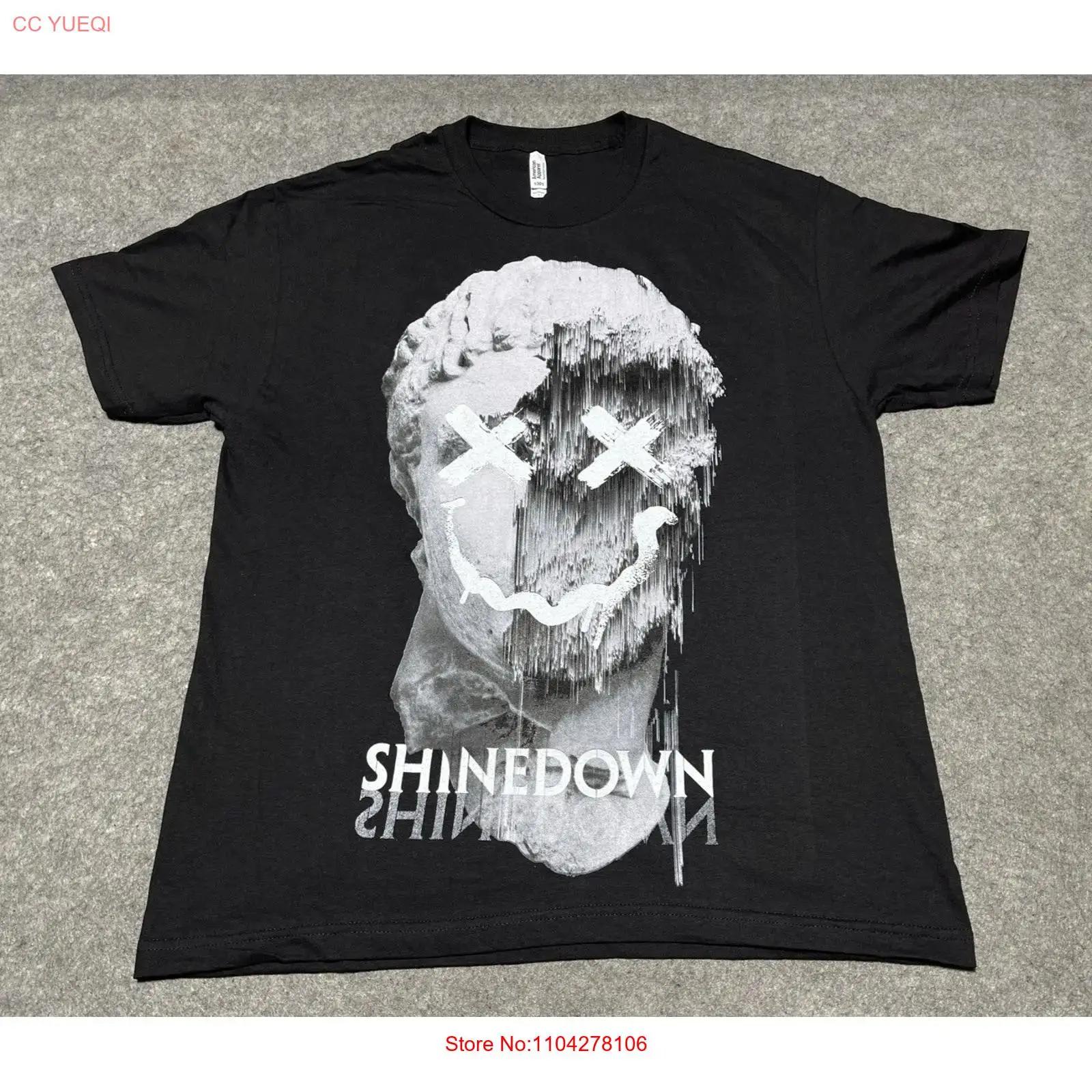 НОВЫЙ SHINEDOWN Черный Концертный The Dead Don t Die БОЛЬШОЙ Тур Футболка Танцующий Ребенок винтажный Стирка Графический Стильный Дышащий S разноцветный
