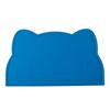Waterproof Dog Food Mat Cat Face Design Silicone Pet Feeding Placemat with Raised Edge Non-slip Pet Bowl Mat for Dogs Cats