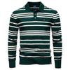 Gant 2025 Autumn/Winter Embroidery New Large Collar Men's Striped Sweater Polo Collar Knitted Sweater Men