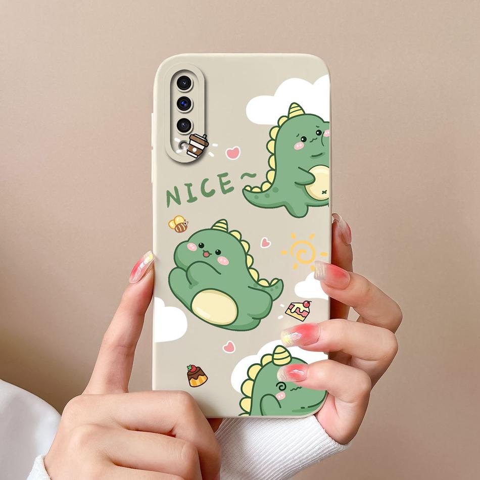 Neue Hülle Für Samsung A50 A50S Katze Weiches Glattes Flüssiges Silikon Vollschutz Anti-Schock-Stoßfänger Für Galaxy A 50 A 50S Funda Coque