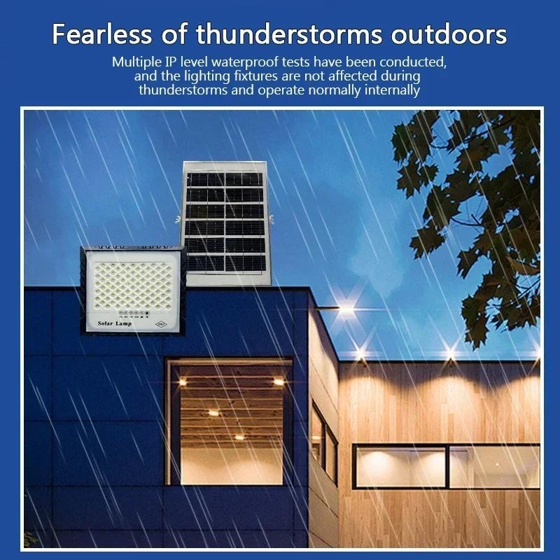 Outdoor Solar LED Floodlights Garden Porch IP67 Waterproof Solar Lights Spotlight Indoor Outdoor Emergency Lighting Wall Lights