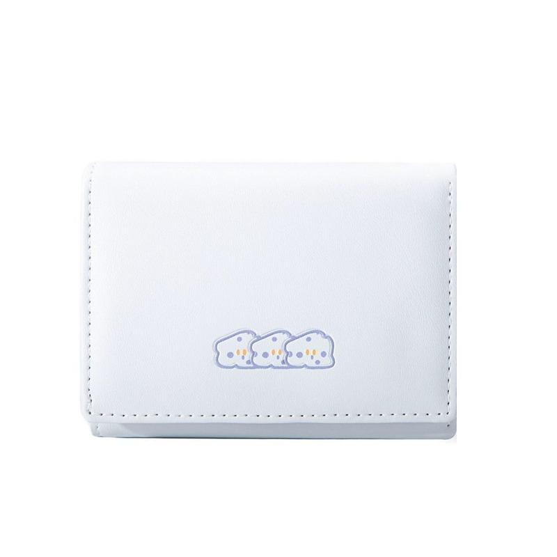 

1pcs Cartoon Cheese Wallet Large Capacity PU Leather Coin Purse Card Holder Cute Cheese Pattern Multi-Function Wallet синий