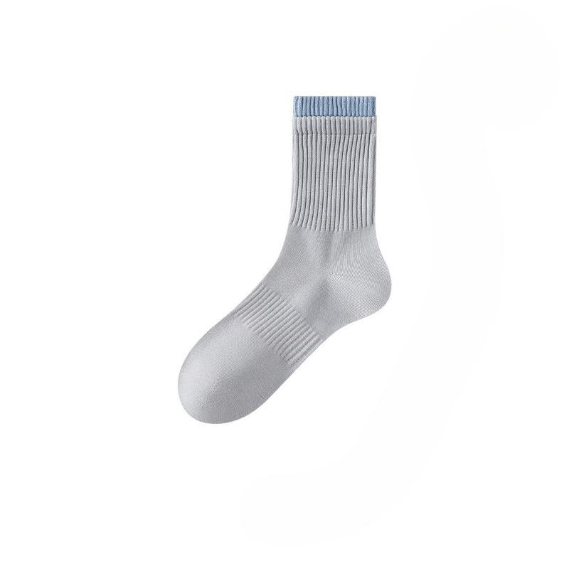 Men's Autumn Leisure Tea Tree Essential Oil Moisturizing Cotton Anti Pilling Boneless Tube Socks