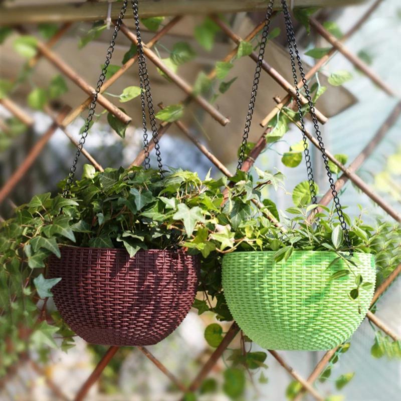 Apstaqeoo Cesto Portavasi In Macramè In Corda Di Cotone - Con Gancio A S, Lunghezza 101 Cm, Per Piante Da Interno/Esterno, Balcone, Boho (Avorio)