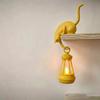 Cute Figurine Cat Wall Hook Light 3D Printed Cat Decor Lamp Cat Shaped Hook  Desk Organization
