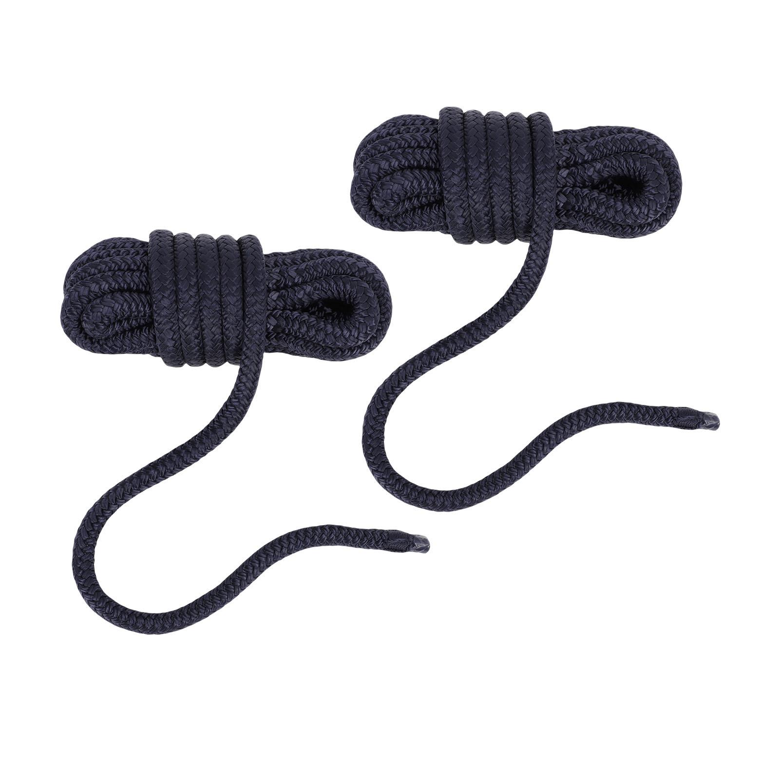 

2PCS Boat Dock Lines High Strength Multifunctional Double Nylon Boat Rope for Small Sailboats Floating Bridges Speedboats