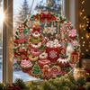 Christmas Carousel Diamond Art Hanging Ornament 5D DIY Pearl Diamond Painting Acrylic Pendant Xmas Tree Window Hanging Decor