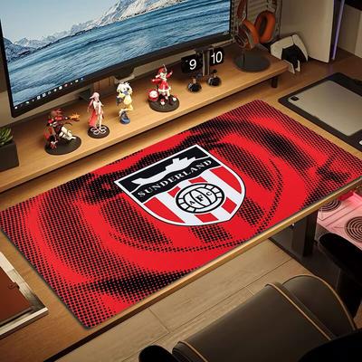 Sunderland A.F Großes Mauspadd Große Gaming-Tischunterlage Rutschfestes Laptop-Tablet Großes Mauspadd XXL-Matte Mini-PC-Spielmatte Mit Verriegelter Kante