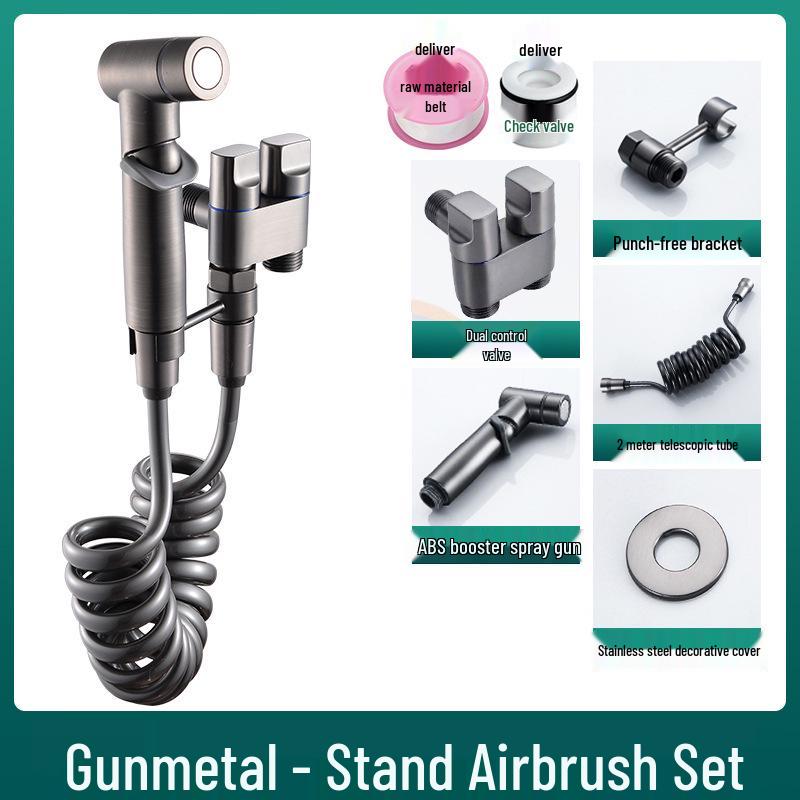 All-Copper Bidet Set with Pressurized Spray Gun for Bathroom