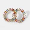 Highquality Alloy Plated Geometric Crystal Round Earrings For Women