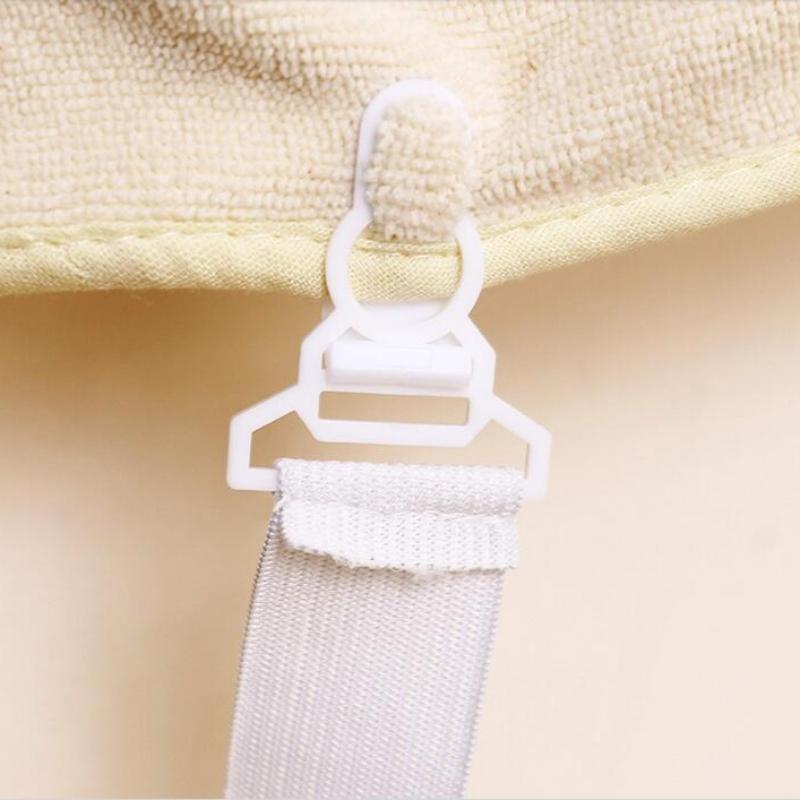 4pcs/lot White Bed Sheet Mattress Cover Blankets Grippers Clip Holder Bed Fasteners Elastic Straps Fixing Slip-Resistant Belt