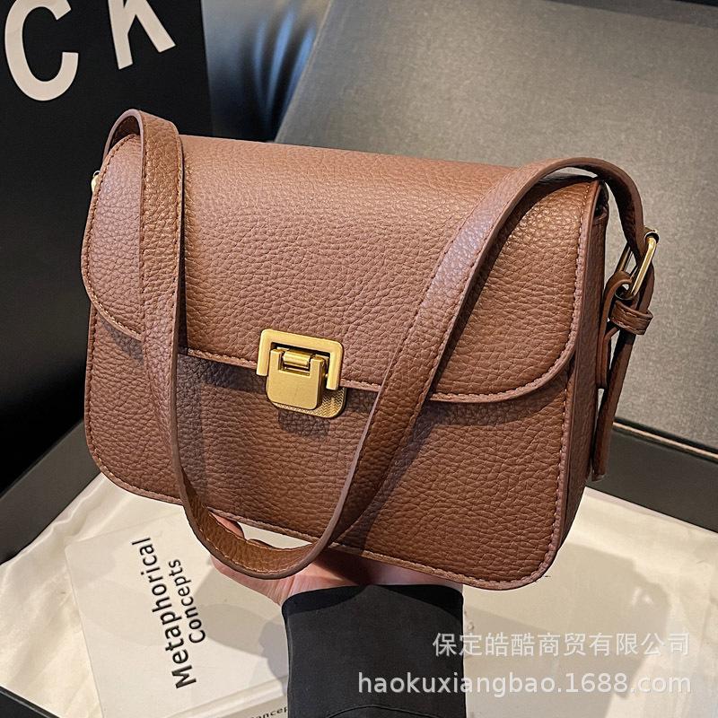 Premium small bag women's bag 2025 new texture niche popular messenger bag women's shoulder underarm small square bag