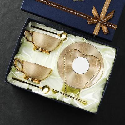 Coffee Mug Set Option Bone China Ceramic Tea Set Option Marble Stripe Luxury Gifts Porcelain Drinkware Tea Cup Party Drinkware 200Ml European