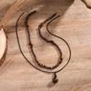 2 Piece Necklace Jewelry Set Handmade Tigereye Stone Coconut Shell Wood Beads Unisex Bohemian For Theme Event