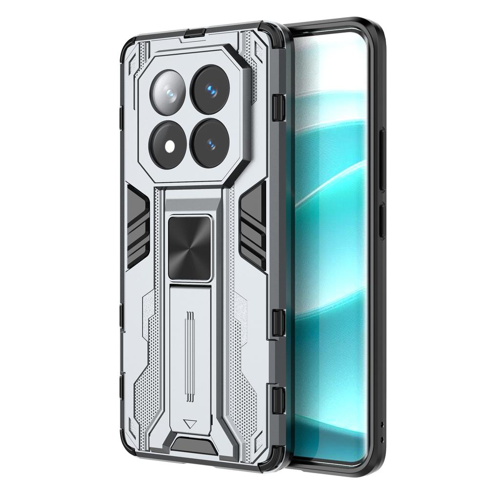 For Xiaomi Redmi Note 14 Pro+ 5G Case PC+TPU Shockproof Phone Cover with Kickstand