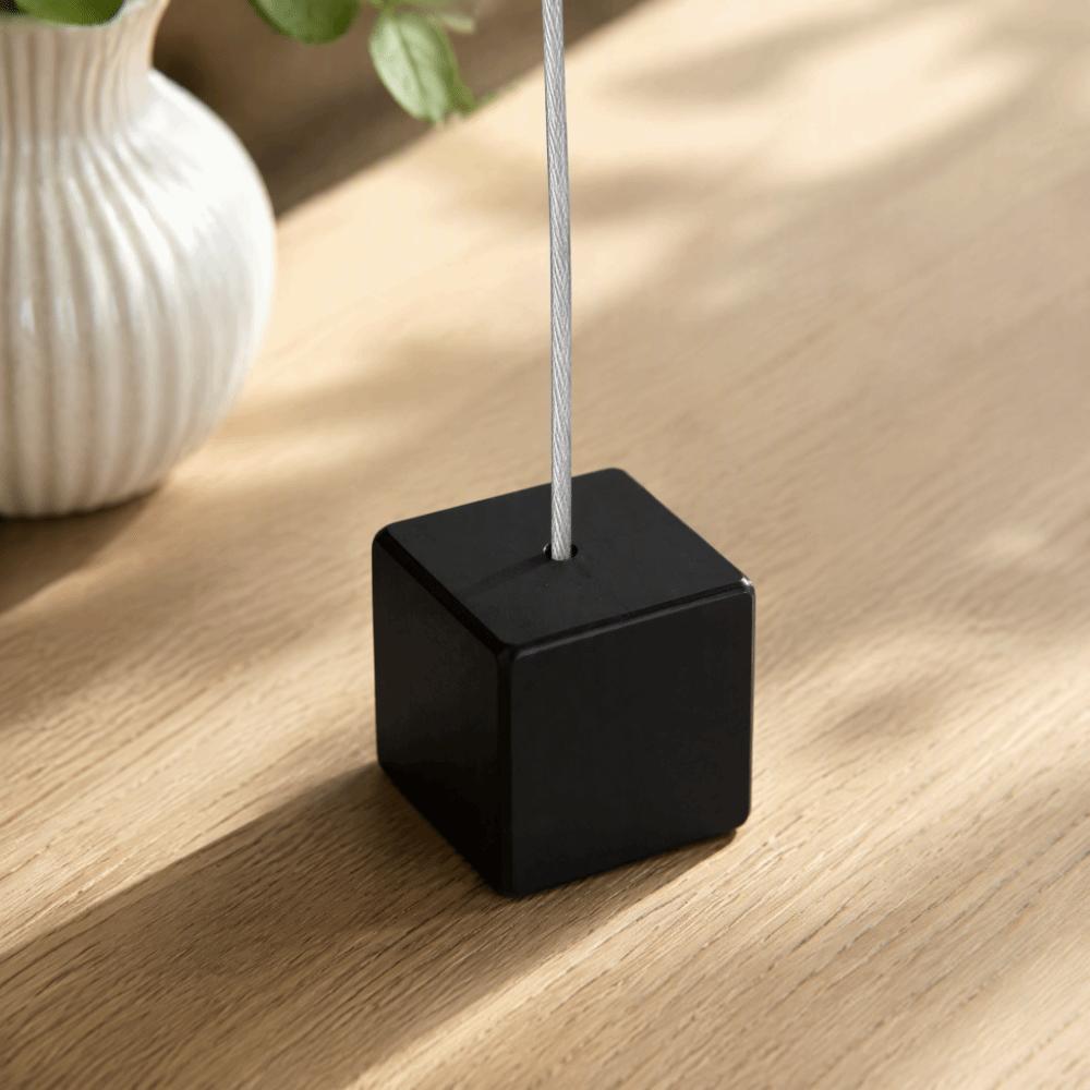 12 Stück 0,98x4,13 Zoll Memo-Klipfhalter Würfelbasis-Design Tisch nummernständer Nachttischdekoration