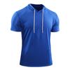 Men S Summer Casual Short Sleeve Hooded T Shirt For Fitness