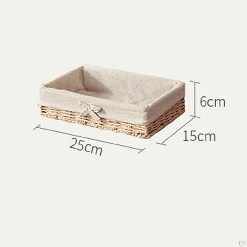 Baskets Made of Woven Material, Organizer for Food And Drinks, Rectangular Storage Basket