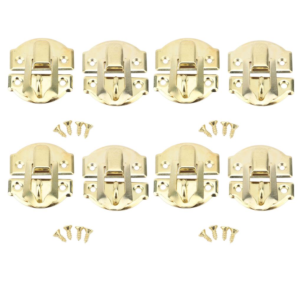 Jewelry Box Hasp Latch Iron and Zinc Alloy Lightweight Retro Style Decorative Hasp Latch Bronze