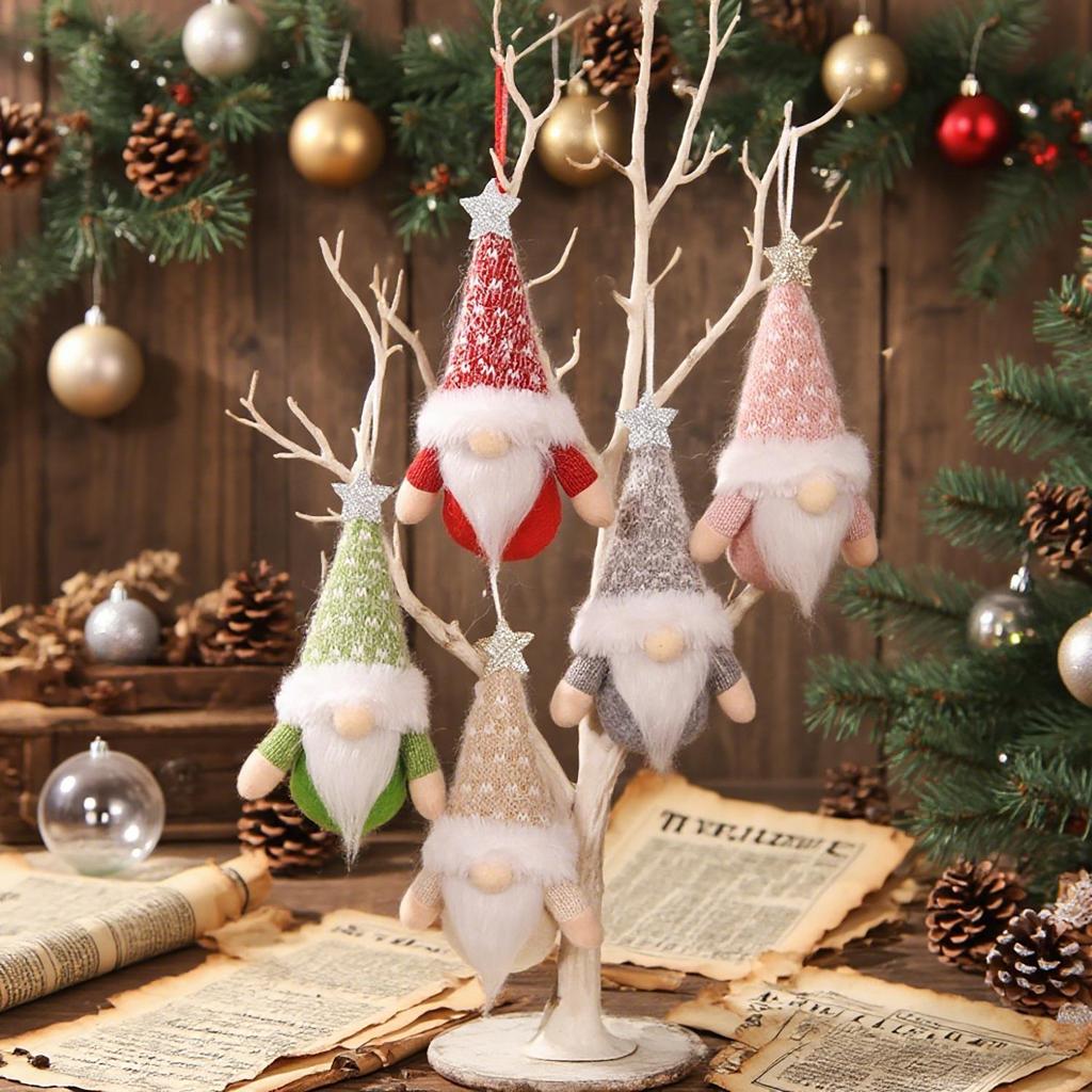 Weihnachten Stoffkunst Waldmann Puppe Anhänger - Kein Gesicht Ornament