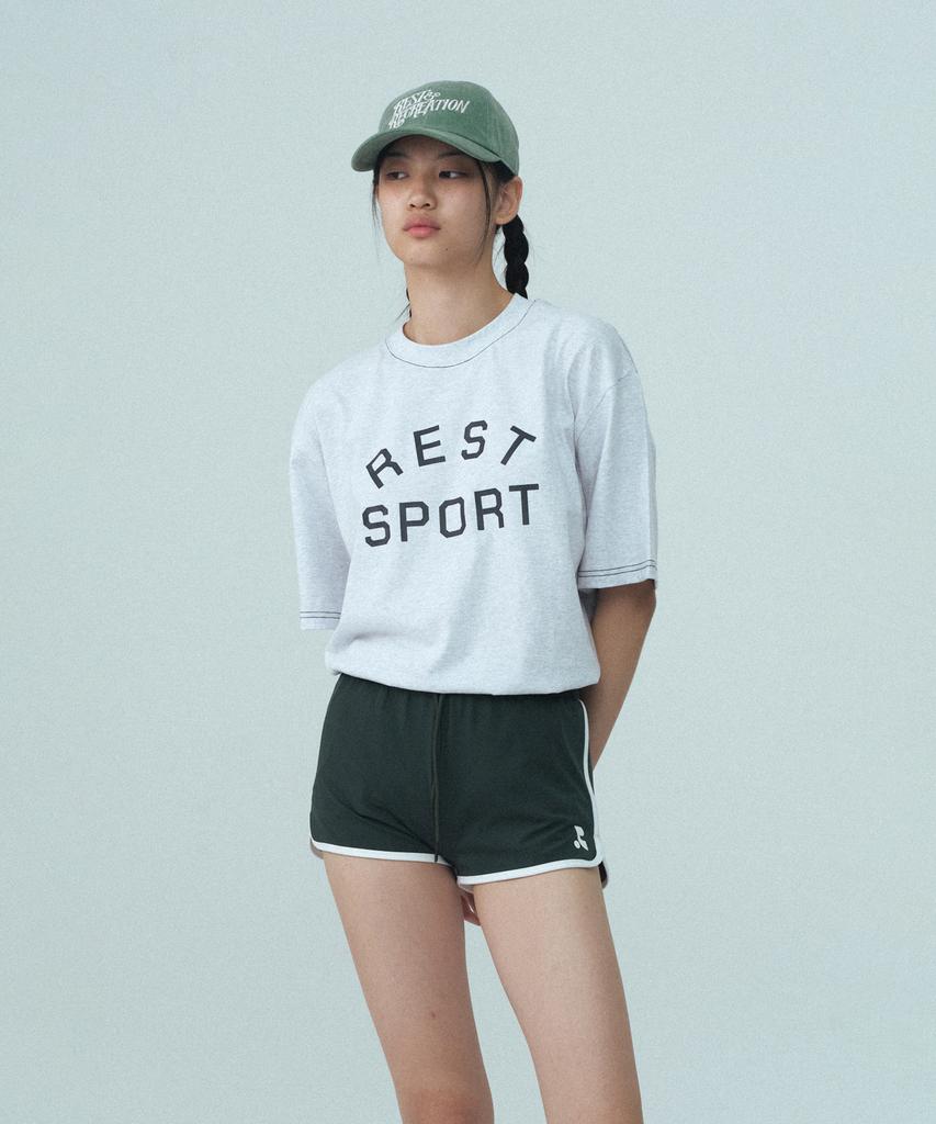 REST&RECREATION Wave Logo Washing Ball Cap - Green