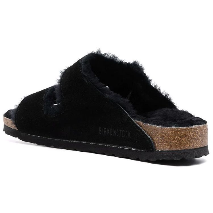 Birkenstock Arizona Suede Soft Sole Comfortable Fashion Sandals Men Sandals Black 0752663