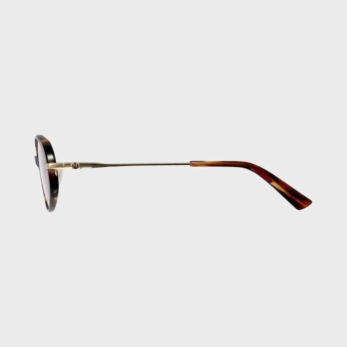 HUNTER_[WOMAN] Round Combination Clip-on Sunglasses - Havana HTB27